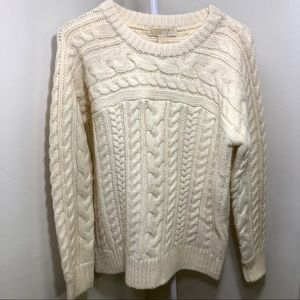BRAND NEW MICHAEL KORS Cable Knit Crewneck Sweater